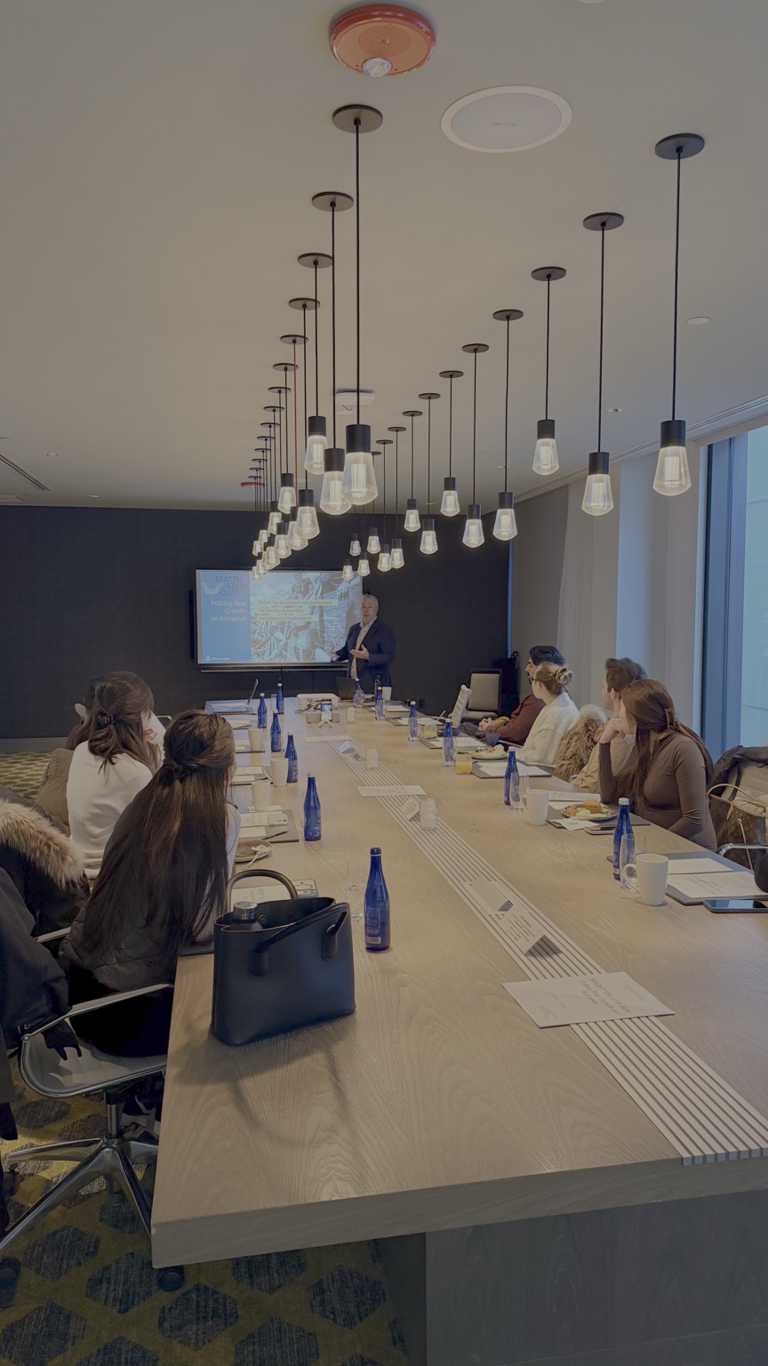Speaker presenting at a Boston Study Club session