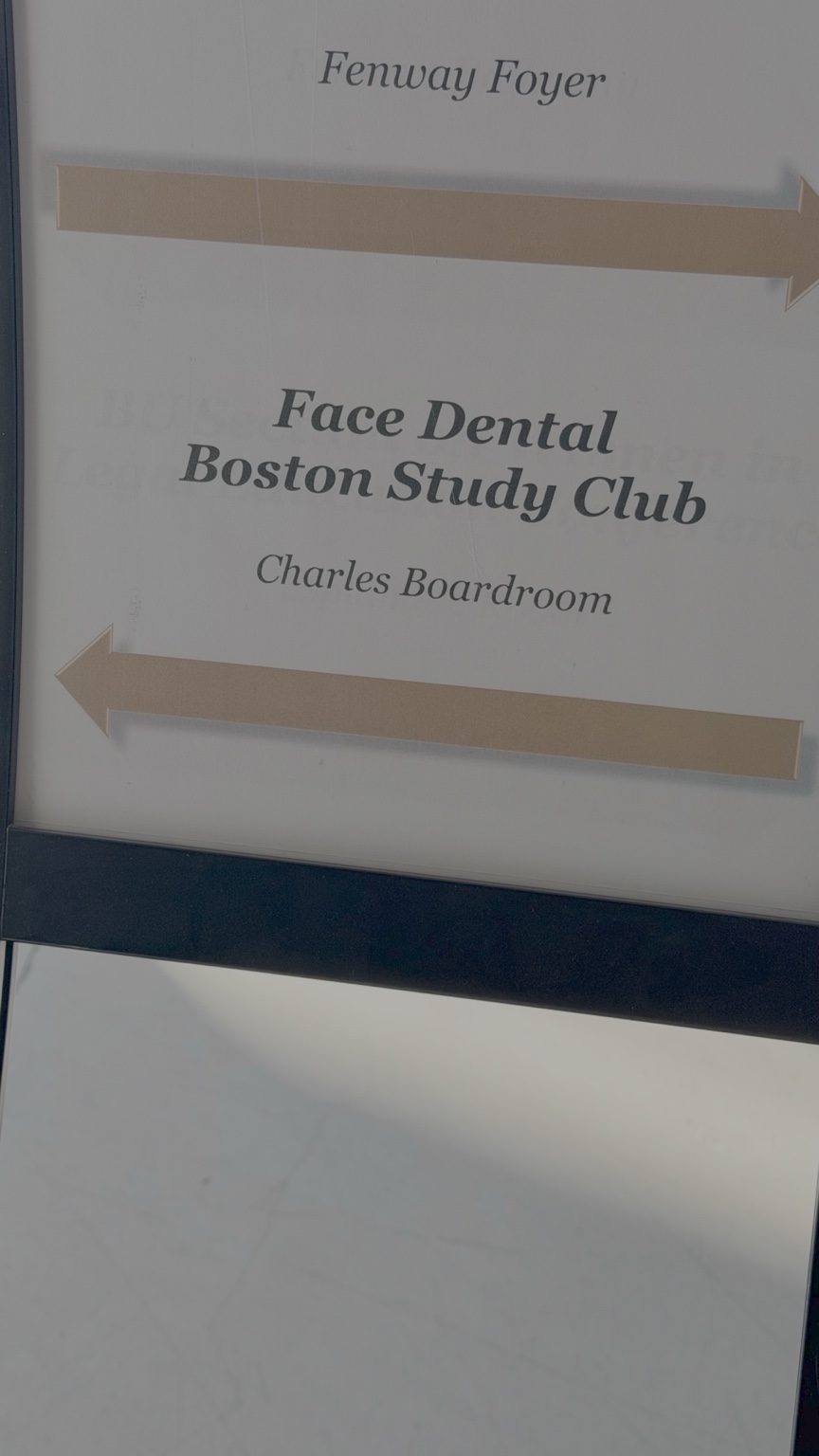 Boston Study Club venue signage